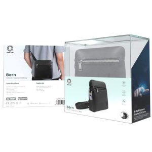 کیف دوشی چرمی اثر انگشتی گرین لاین مدل Bern