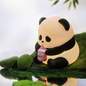 چراغ خواب سیلیکونی ضربه ای مدل پاندا