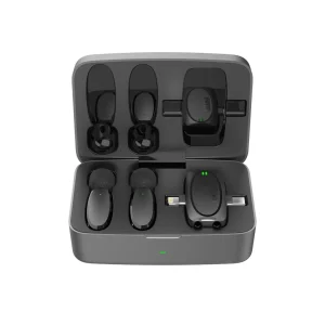 میکروفون یقه ای پرودوLavalier Microphone Lightning/Type-c همراه با کیس شارژ