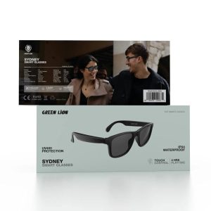 عینک هوشمند سیدنی گرین لاین مدل Green Lion Sydney Smart Glasses GNSDNGLSBK
