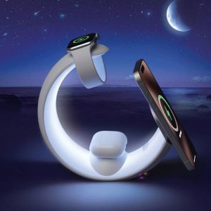 شارژر وایرلس گرین مدل Moon Charge ظرفیت ۱۵ وات ۴ در ۱